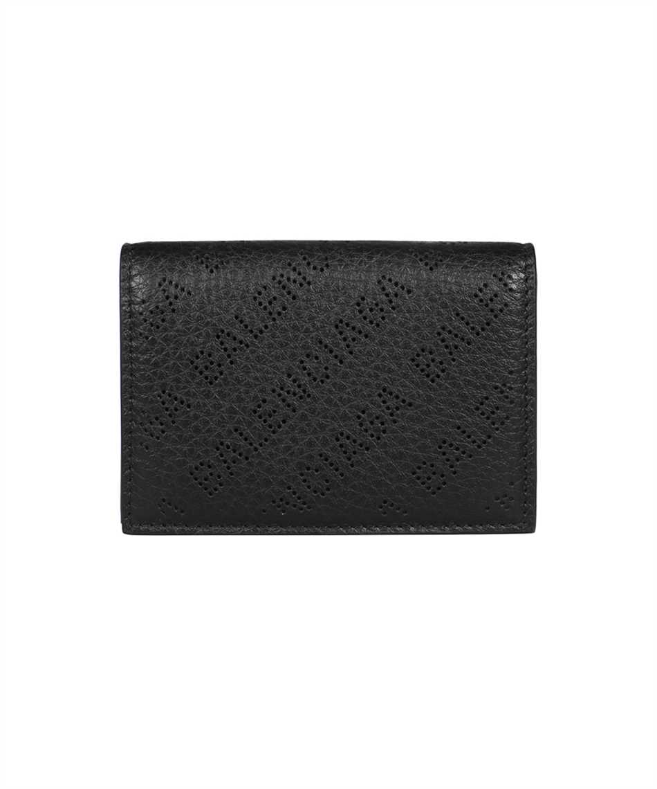 CASH MINI WALLET LOGO PERFORATED SMOOTH CALF 