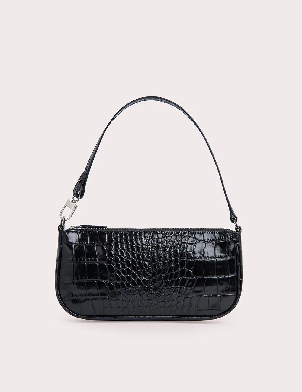 Rachel Dark Green Croco Leather 