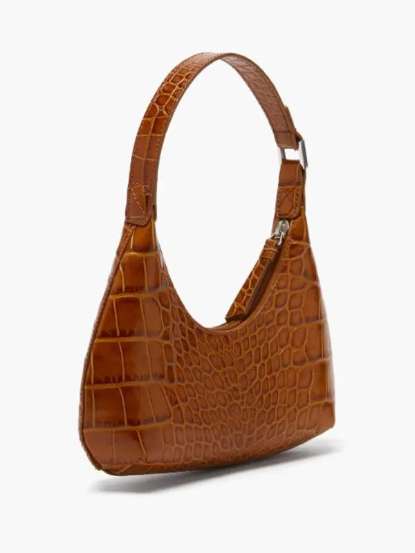 Baby Amber Tan Croco Leather