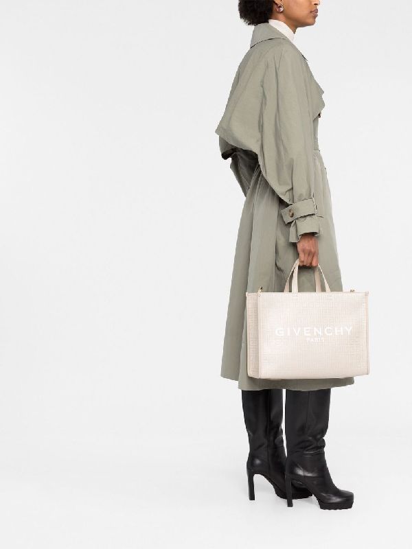 4G fabric logo medium tote bag