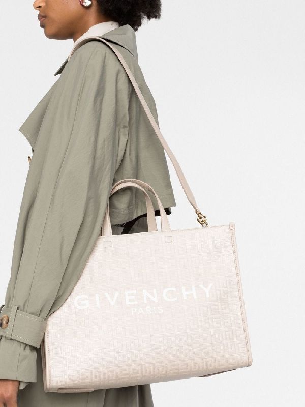 4G fabric logo medium tote bag