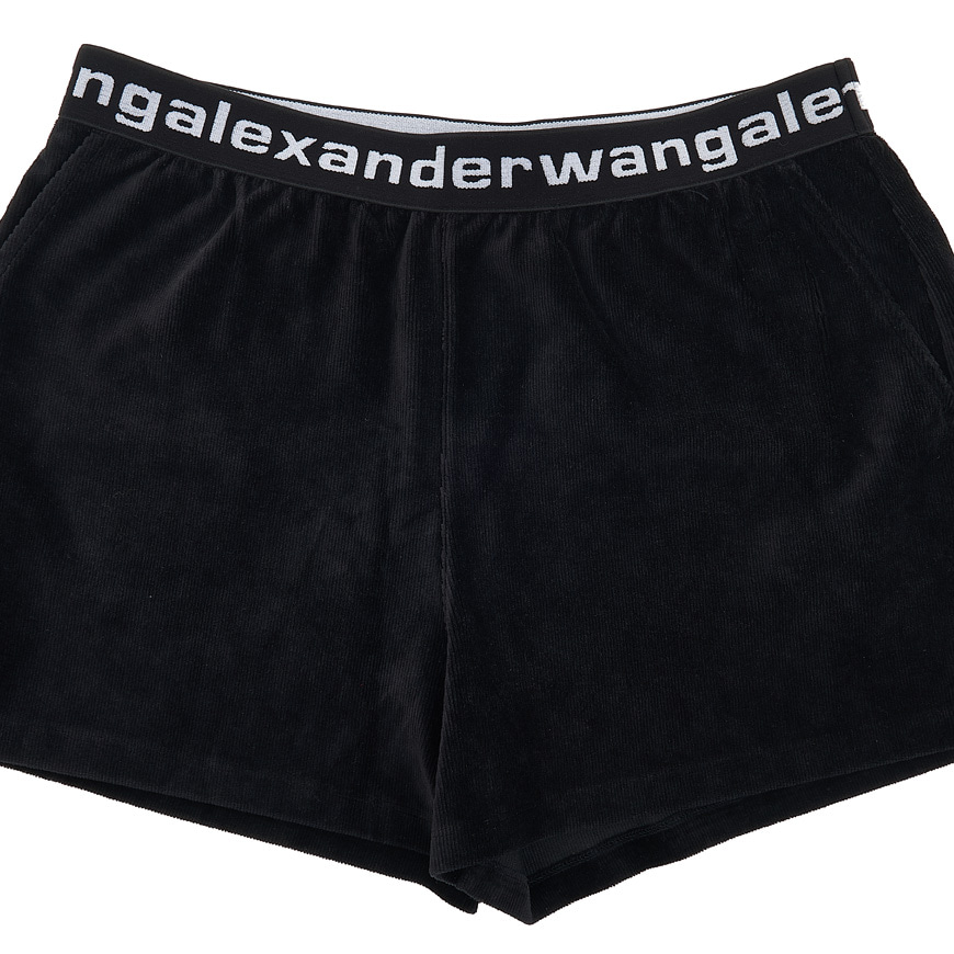 Alexander Wang logo waistband shorts