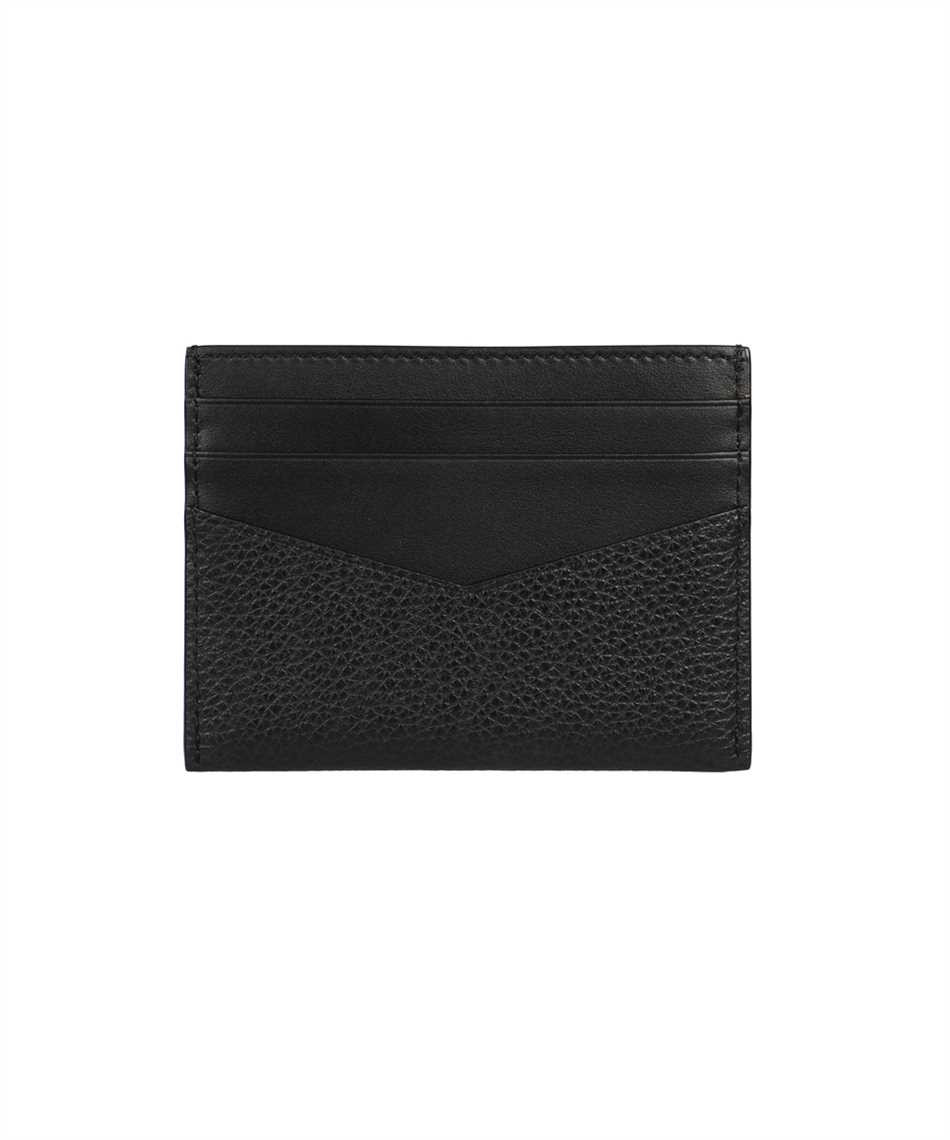 Black leather card holder