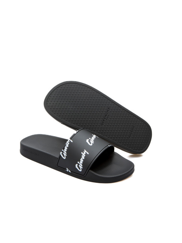 GIVENCHY SLIDE SANDALS BLACK