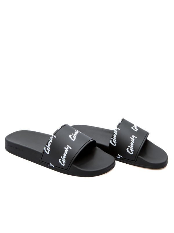 GIVENCHY SLIDE SANDALS BLACK