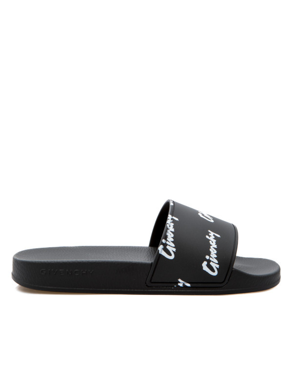 GIVENCHY SLIDE SANDALS BLACK