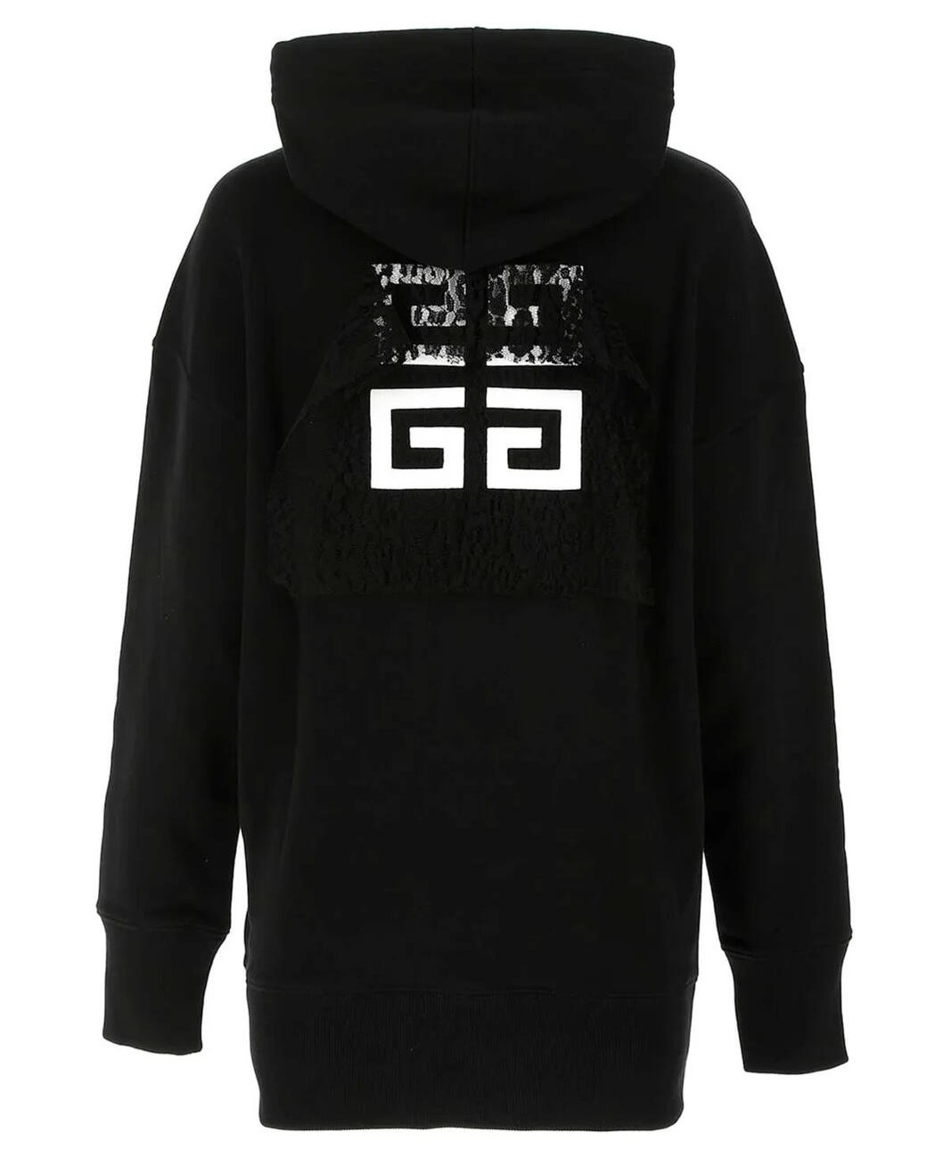 Givenchy Lace Patch Brushed Logo Hoodie