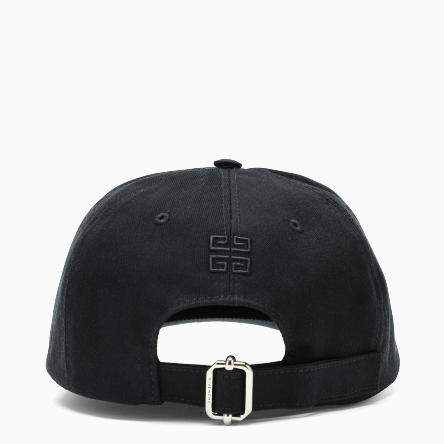 Black logo-embroidery baseball cap