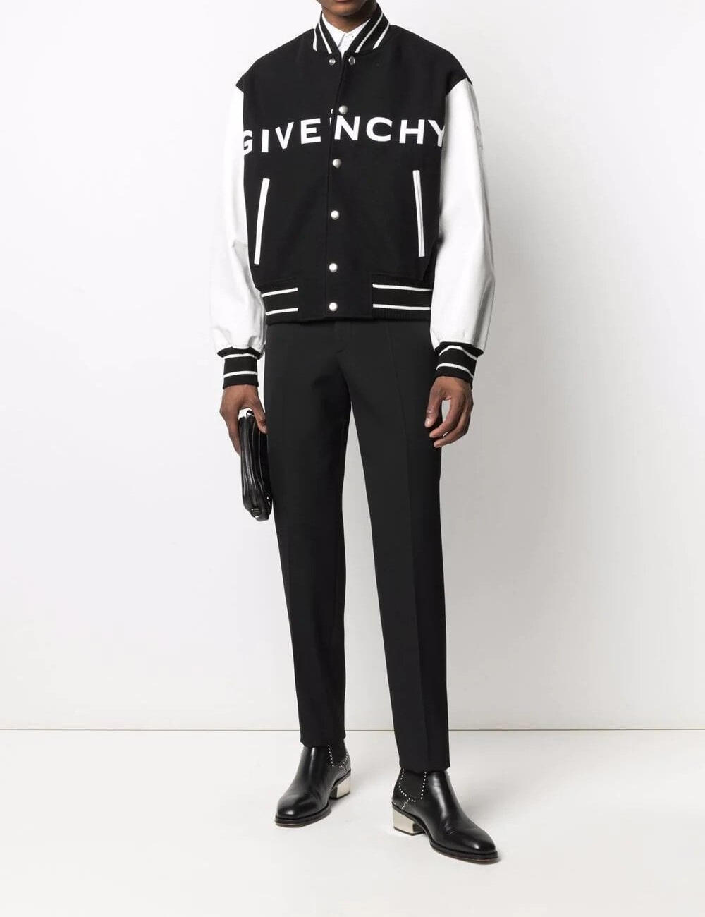 Wool Blend Bomber Jacket