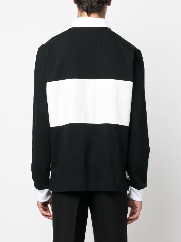 Givenchy Logo Printed Long-Sleeved Polo Shirt
