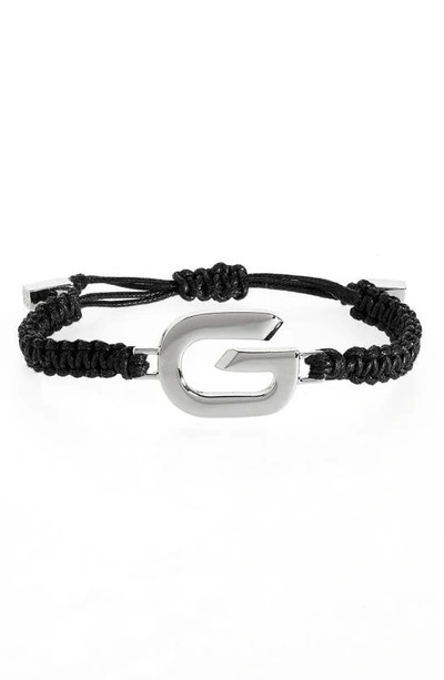 G Link Cord Bracelet in Silver