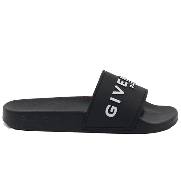 Vegan flat sandals in rubber