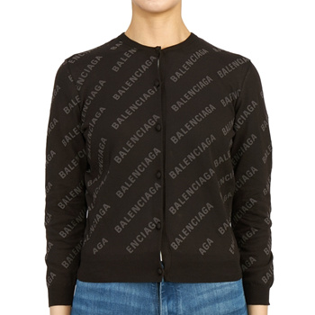 Mini allover logo cardigan