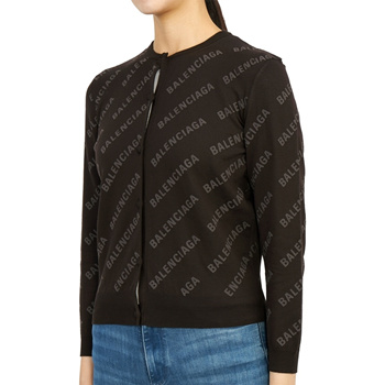 Mini allover logo cardigan