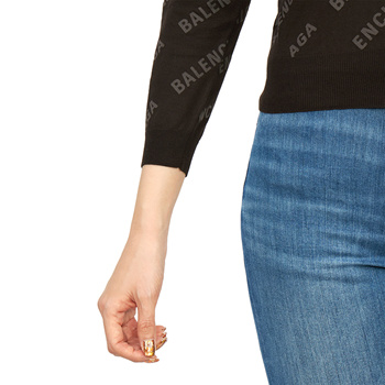 Mini allover logo cardigan