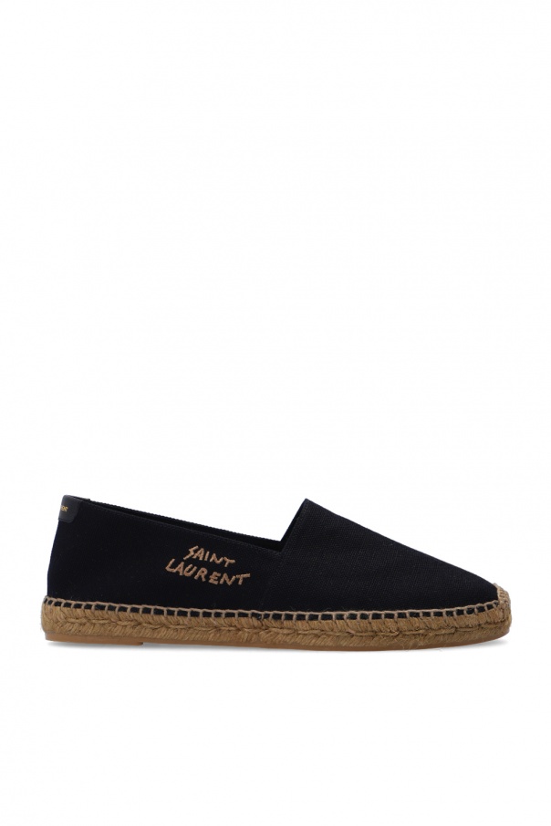 Embroidered Logo Canvas Espadrilles