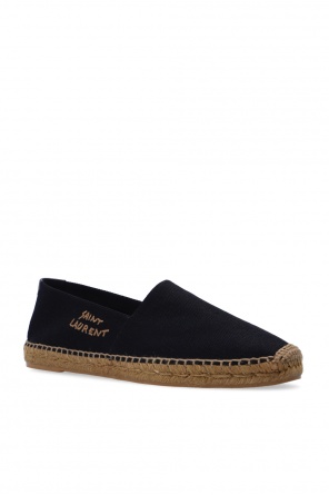 Embroidered Logo Canvas Espadrilles