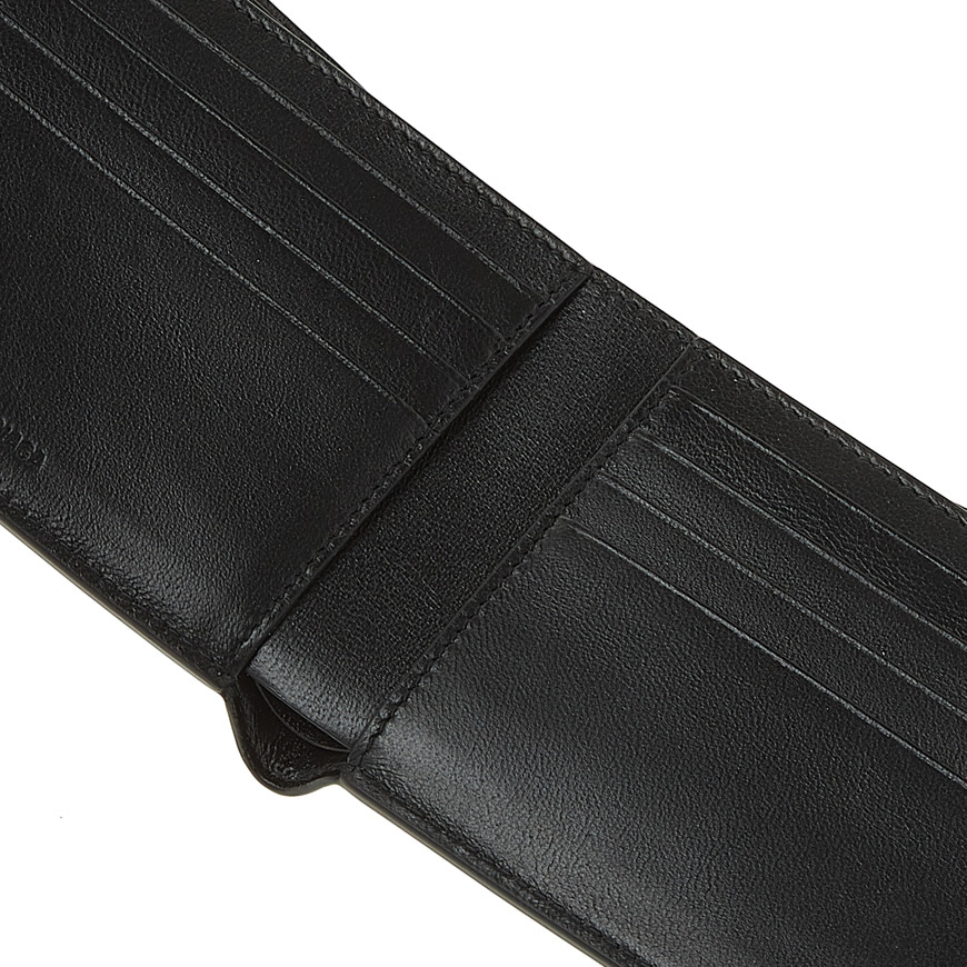 Reflective logo bifold wallet