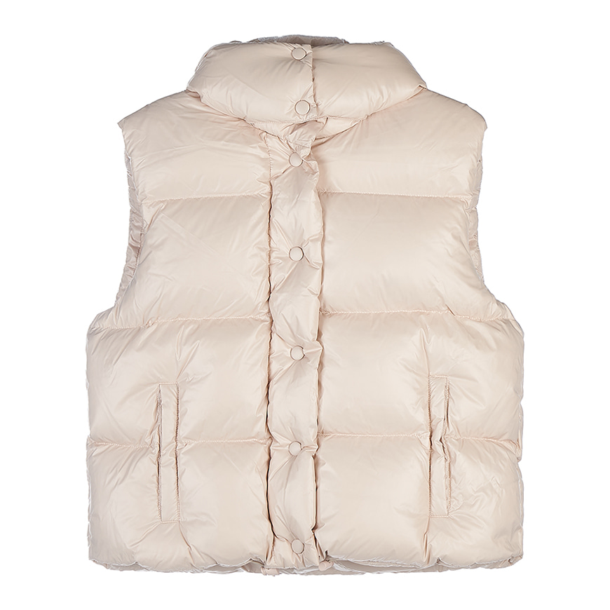 PADDED VEST WITH LOGO PRINT MIU MIU