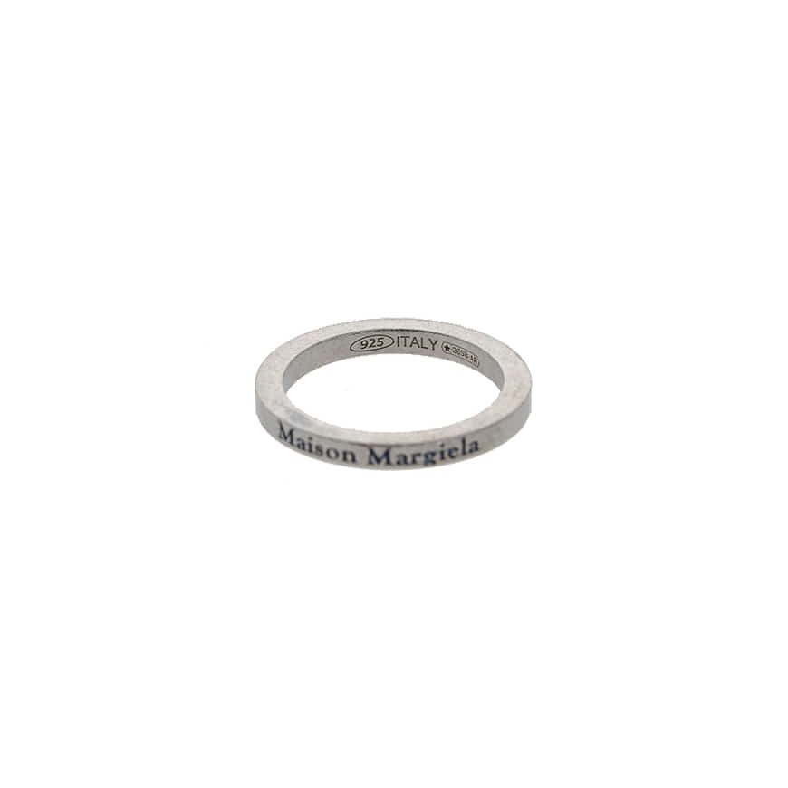 Slim silver ring