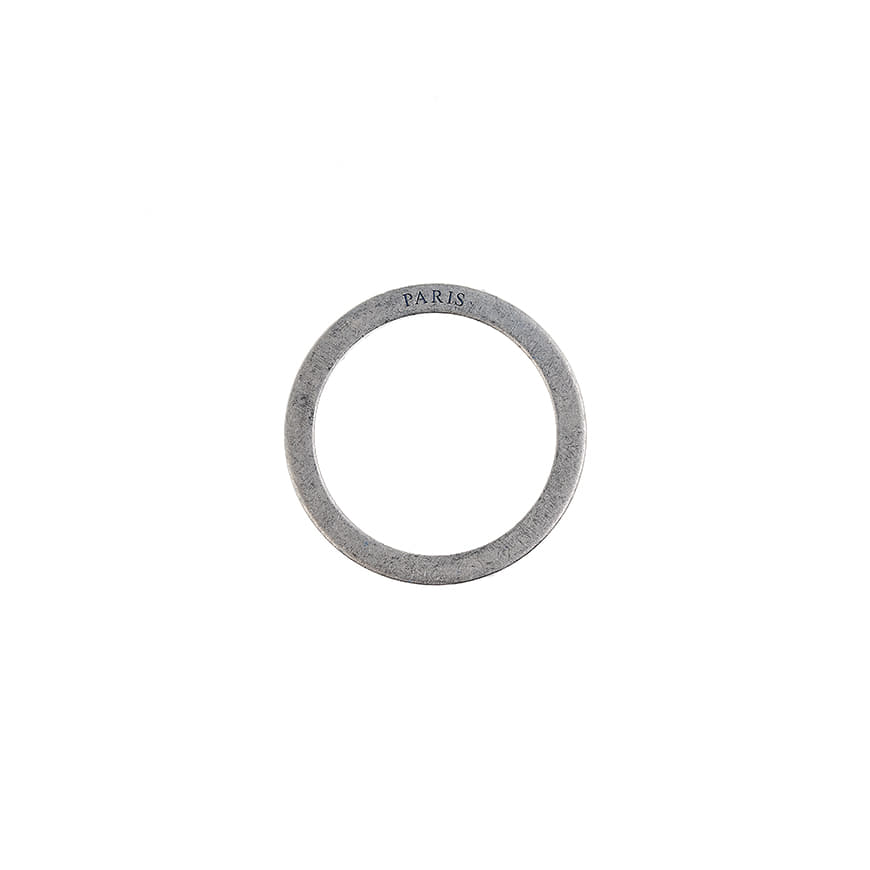 Slim silver ring