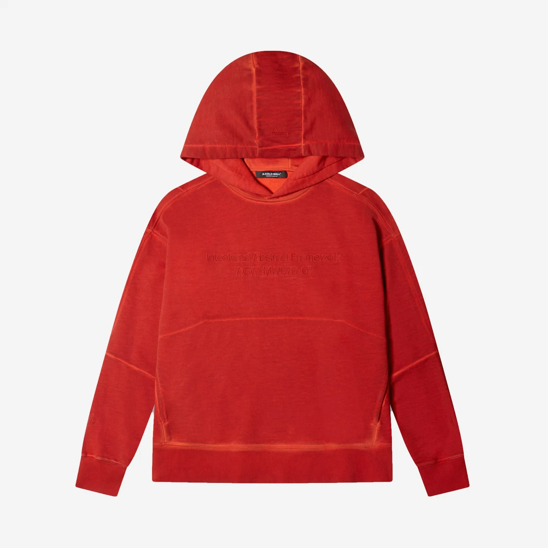 A Cold Wall Double Dyed Hoodie Red