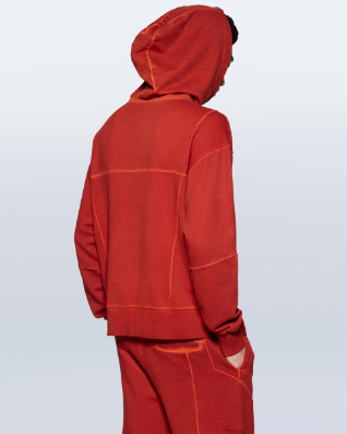 A Cold Wall Double Dyed Hoodie Red