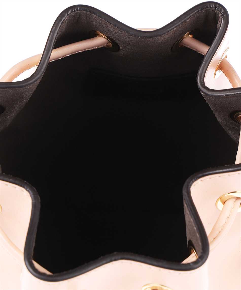 Pale pink leather mini bag