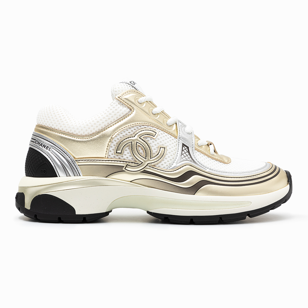 CC Logo Cruise Tennis Gold Women's Sneakers 