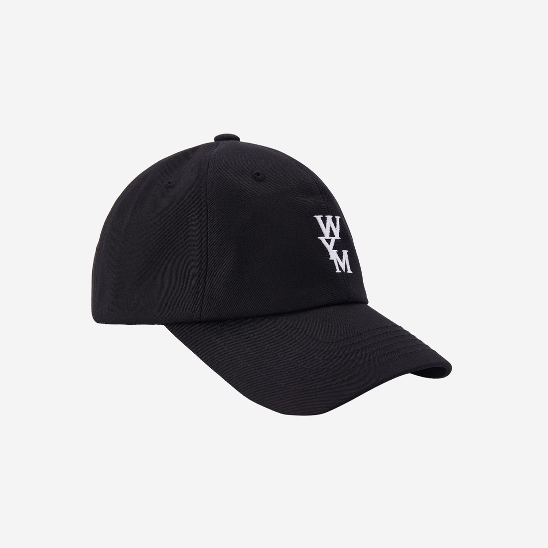 Wooyoungmi White Logo Ball Cap Black