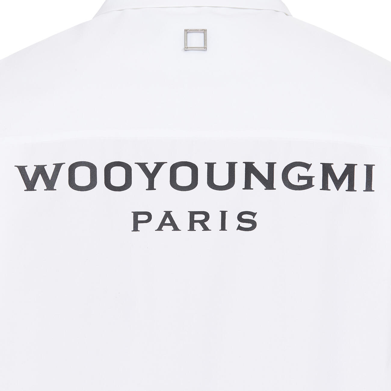 White Cotton Backlogo Shirt