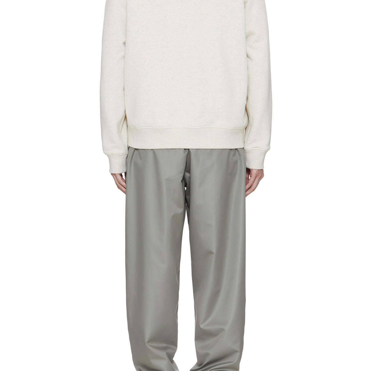 Wooyoungmi Cotton Back Logo Hoodie Ivory