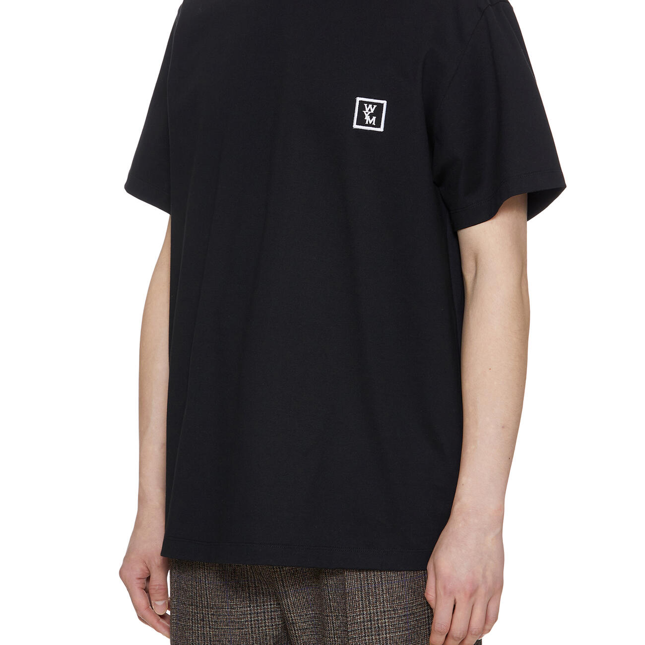 Black Cotton Backlogo T-shirt