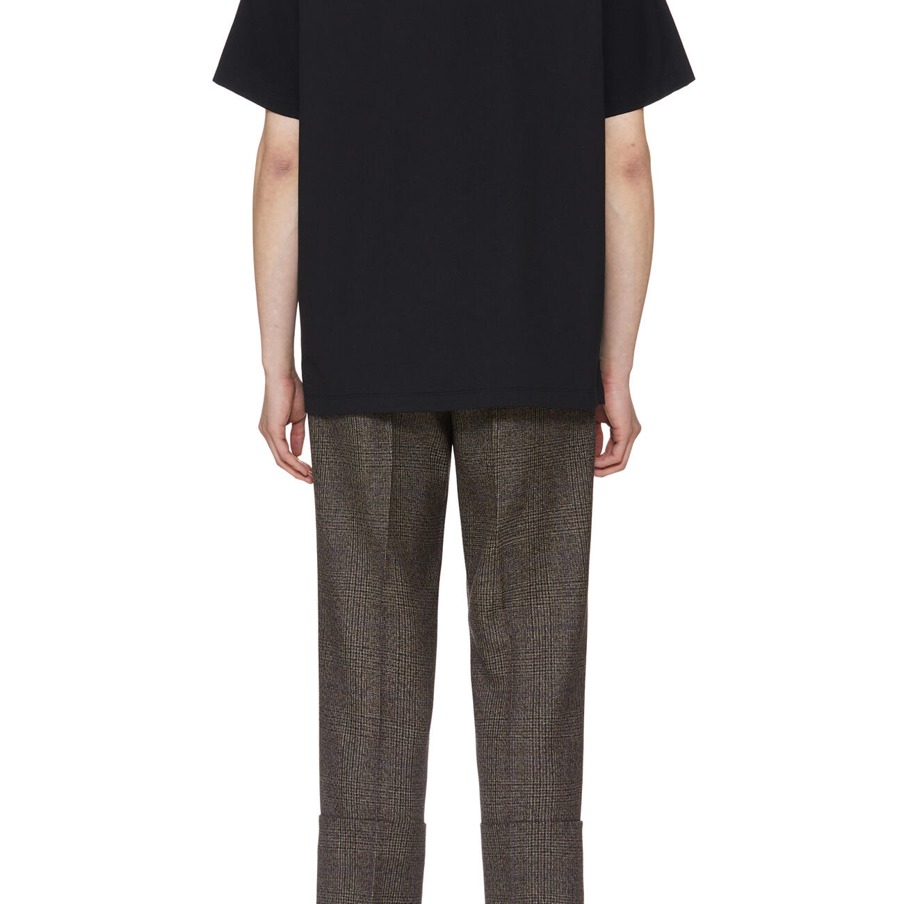 Black Cotton Backlogo T-shirt