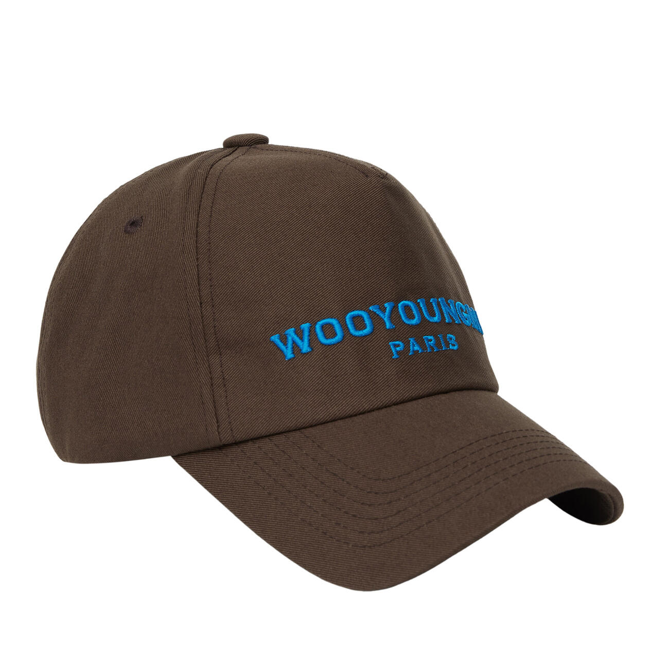 Brown embroidered ball cap
