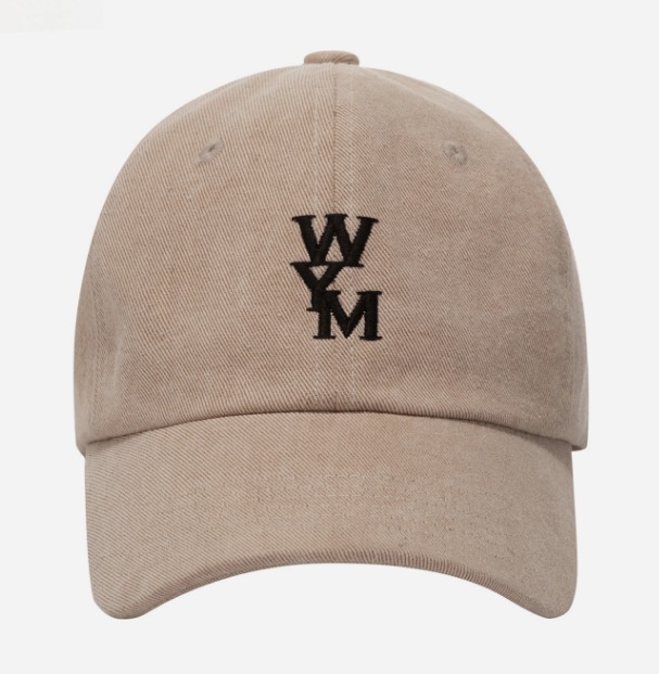 Wooyoungmi Black Logo Ball Cap Beige 