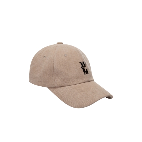 Wooyoungmi Black Logo Ball Cap Beige 
