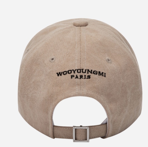 Wooyoungmi Black Logo Ball Cap Beige 