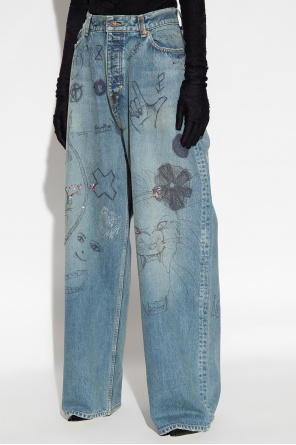 BALENCIAGA BLUE BAGGY JEANS