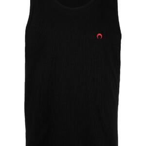 Moon logo cotton tank top In Black