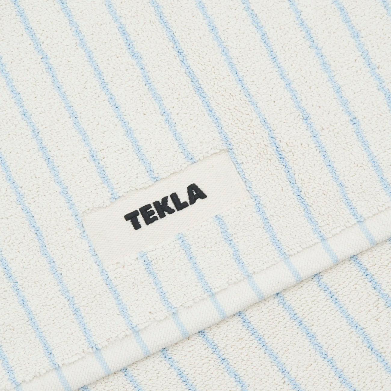 Baby Blue Stripes bath mat