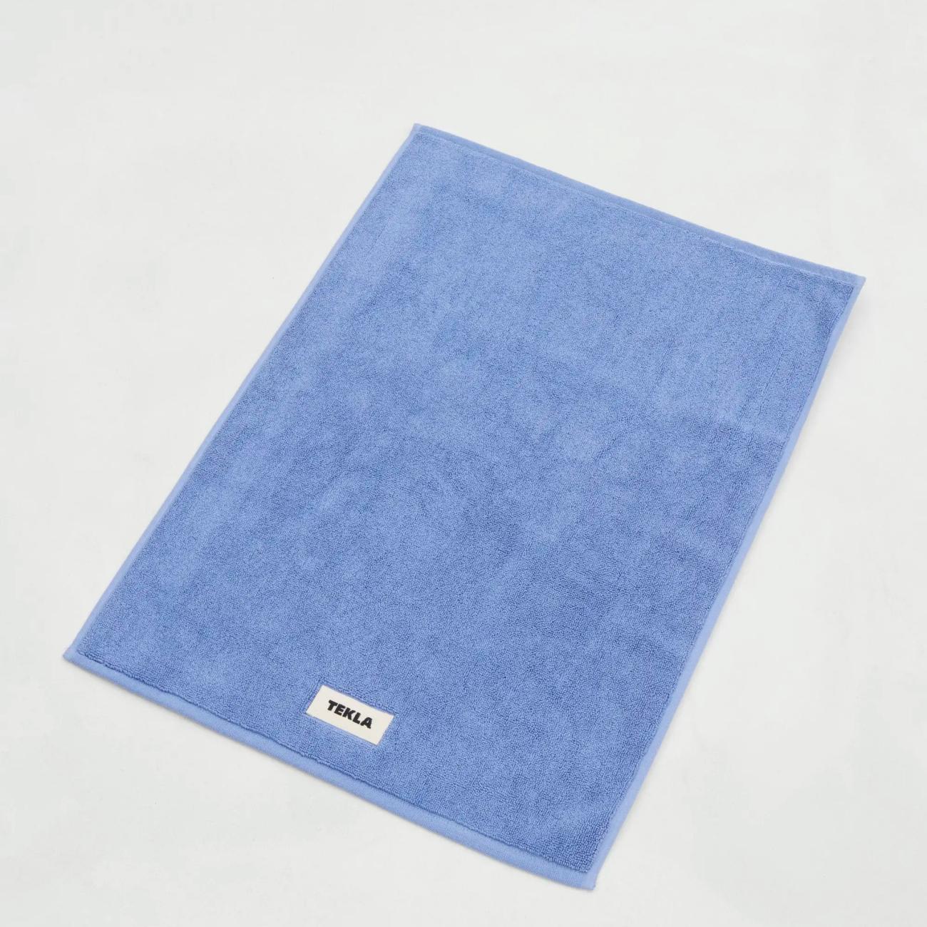 Clear Blue bath mat