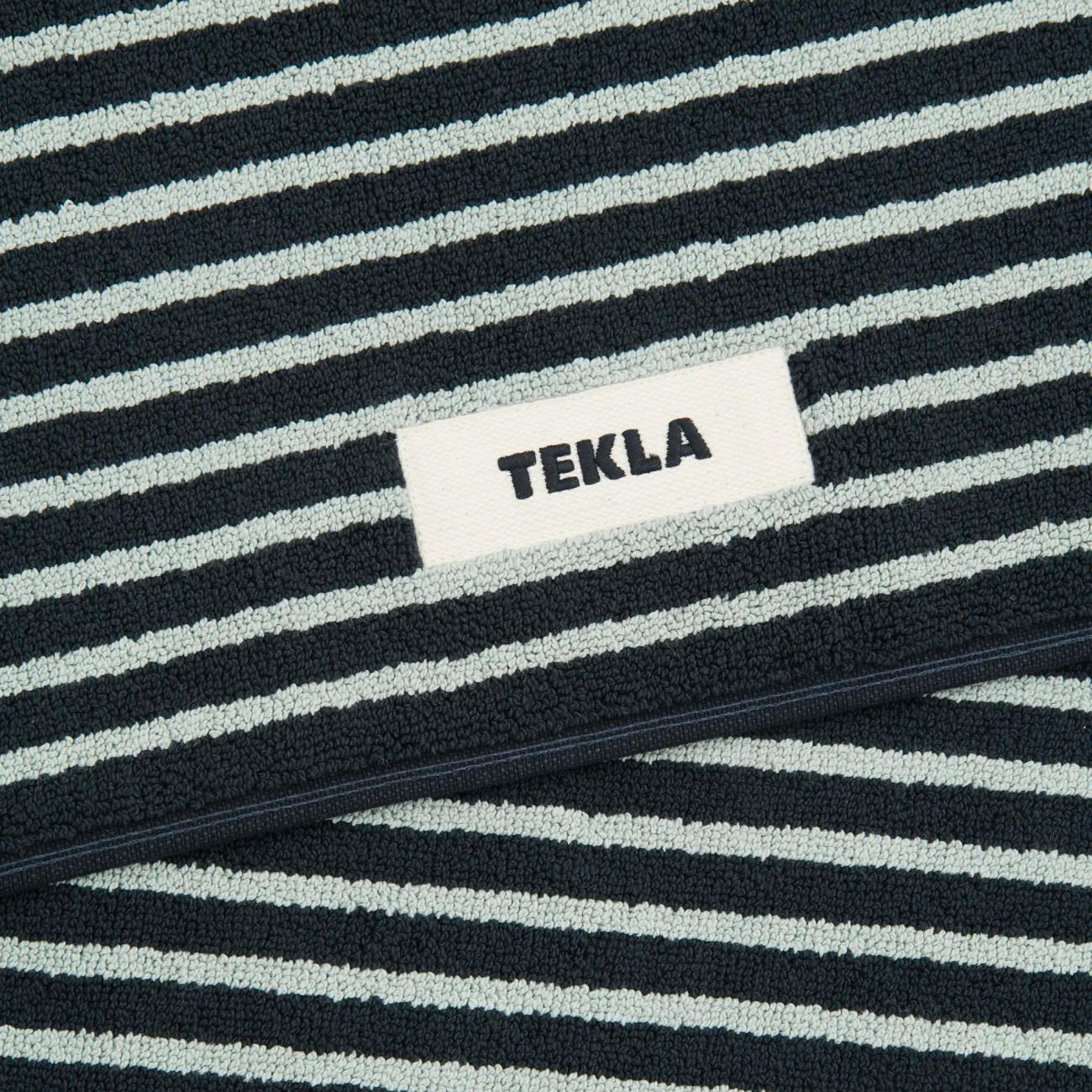 Black and Mint bath mat