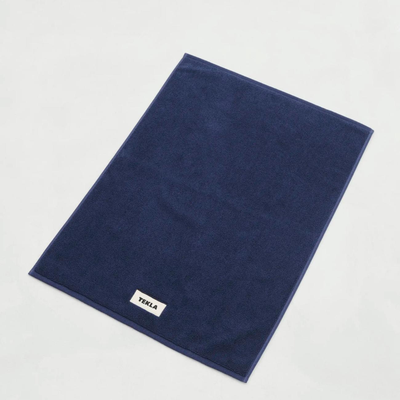 Navy bath mat
