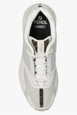 FENDI GREY ‘FASTER’ SNEAKERS
