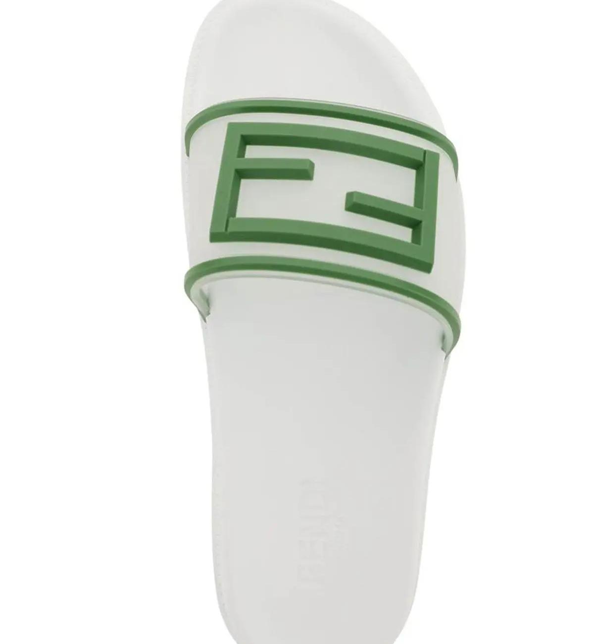 RUBBER SLIDES WITH LOGO FENDI