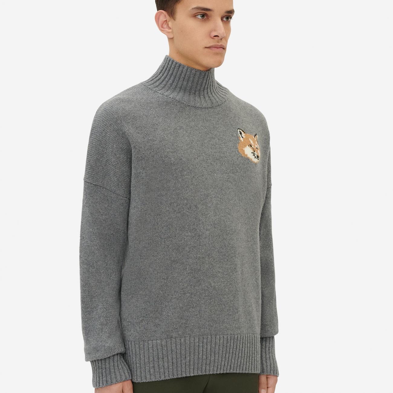 Fox Head Oversize High Neck Pullover