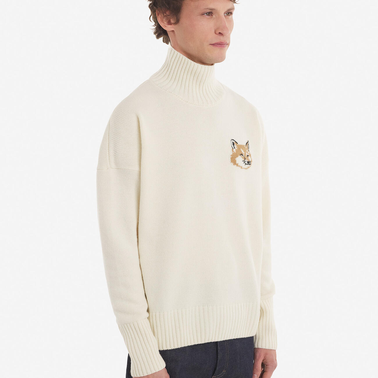 Fox Head Oversize High Neck Pullover