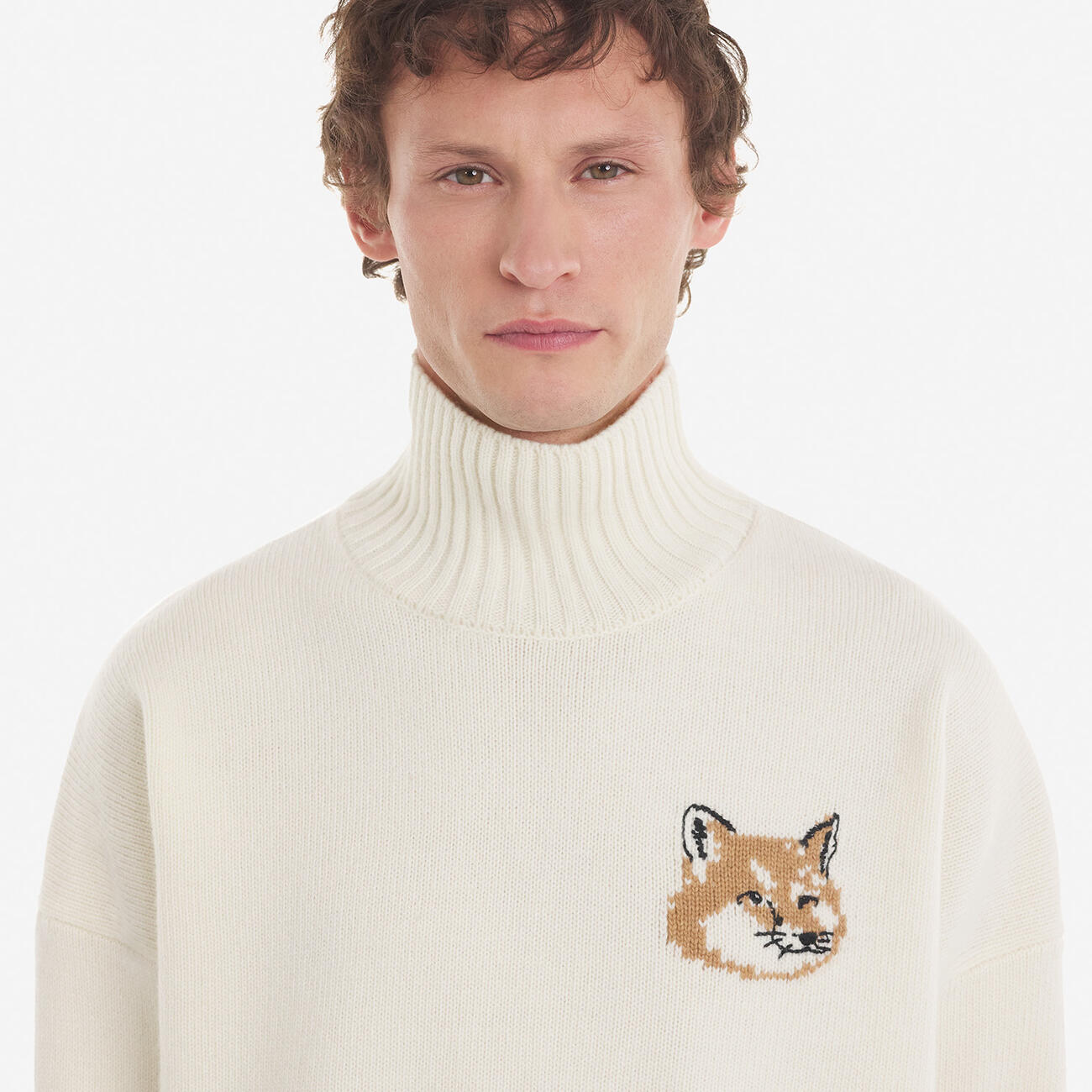 Fox Head Oversize High Neck Pullover