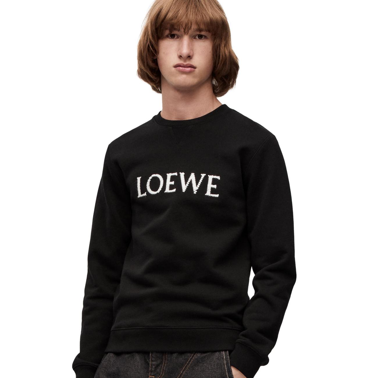 Embroidered LOEWE sweatshirt in cotton 